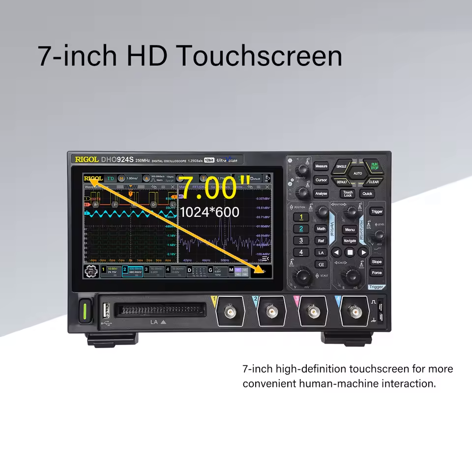 Oscyloskop RIGOL serii DHO900: – Digital Storage Oscilloscope 100Mhz recenzja i cena